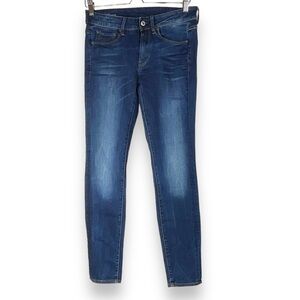 G-Star Jeans Women’s Contour High Rise Skinny Dark‎ Blue Denim 3301 Size 27 NWT